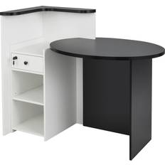 Furniture Costway Corner Front Reception Writing Desk