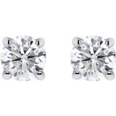 Bloch 18ct White Gold 0.20ct Diamond Claw Set Solitaire Stud Earring White Gold