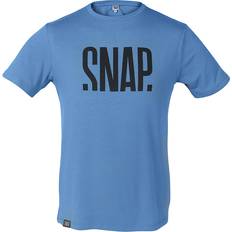 Snap Short Sleeve Merino Technical Shirt Snap Climbing - Bleu