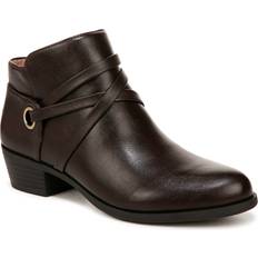 Ankle Boots LifeStride Amara Western Booties Dark Chocolate Faux Leather