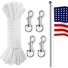 Parti dell'asta della bandiera BD Flag Pole Rope Kit 100ft with 4 Pcs