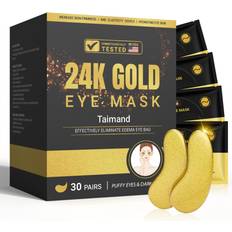 Normal Skin Eye Masks Branded Under Eye Patches30 Pairs, 24K Gold Under Eye Mask