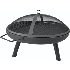 George Oliver Round Portable Fire Pit Grill, Wood-Burning Fireplace, Stove