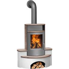 Braun Holzöfen Justus Kaminofen »Kaskade 2.0« Keramik, 6,5 kW braun