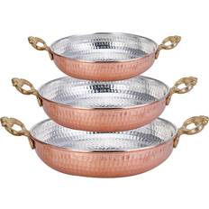 Coppers Cookware Sets Hakan Copper Egg Cookware Set 3 Parts