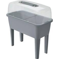 Plastique Carrés Potagers Surélevés Prosperplast Jardinière Serre 52 Litres 77 x 38 x 82 cm Gris