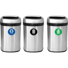 itouchless Trash Stickers Premium Vinyl Decals for Trash Can