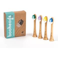 Multifarvet Tandbørstehoveder 4PK Bamboo Electric Toothbrush Heads Eco