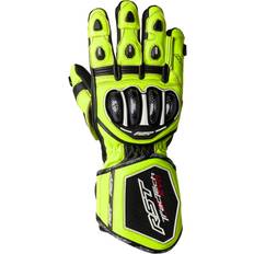 Yellow Motorcycle Gloves Rst TracTech Evo 4, Handschuhe Schwarz/Neon-Gelb