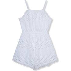 Children's Clothing Habitual Eyelet Romper, White, 2Y Maisonette