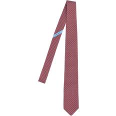 Corbatas Ferragamo Mens Rosso Horse-print Silk Tie ROSSO