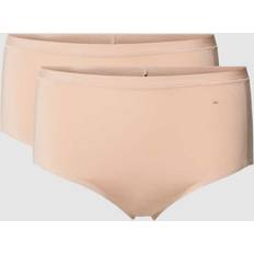 Naturale Mutande Triumph Set di 2 slip a vita alta - Beige