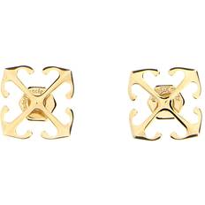 Men - White Earrings Off-White Mini Arrow Earrings - Gold