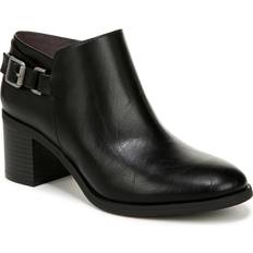 LifeStride Lorelai Block Heel Booties Black Faux Leather