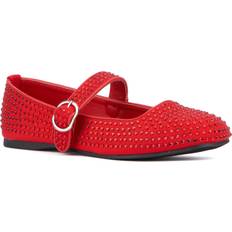 Olivia Miller Women's Dawn Mary Jane Flat - Red