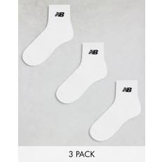 New Balance Nainen Alusvaatteet New Balance 3-Pack Everyday Quarter Socks - White