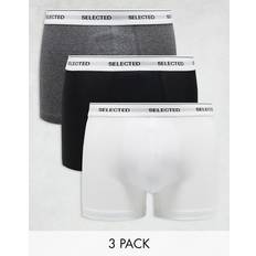 Selected Homme Underkläder Selected Homme Boxershorts Med Midjeband 3-Pack - Svarta/Vita/Grå
