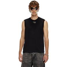 Diesel Tank Tops Diesel Tank top with injection-moulded Oval T-Shirts Uomo Nero