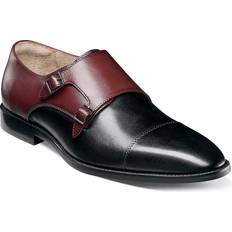 Low Shoes Stacy Adams Raythorne Monk Strap SlipOn Men's Black Slip-Ons Monk Strap