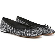 Synthetikleder Ballerinas Franco Sarto Abigail Ballet Flat Shoes Leopard Print Glitter Fabric Slip On Fit, Round Toe, Slip-On Fit