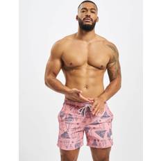 Herren - Rosa Bademode Urban Classics Pattern Swim Trunks Rosa