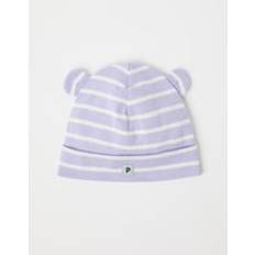 Purple Beanies Children's Clothing Polarn O. Pyret Striped Baby Beanie Hat Purple Newborn x 36/38