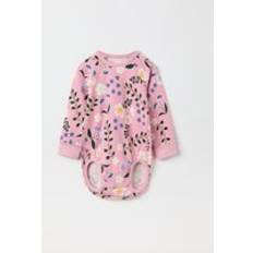 Organic Bodysuits Polarn O. Pyret Floral Print Babygrow Pink 9-12m x