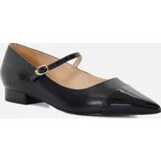Dune London Heels & Pumps Dune London 'Hastie' Leather Ballet Pumps Black