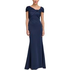 Vestido de noche Vestidos Eliza J Twist Neck Cap Sleeve Gown