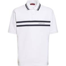 Gucci Oberteile Gucci Polohemd Aus Baumwollpiqué Mit Logodruck