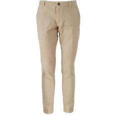 Yes Zee Herre Bomull Chino Bukser Slim Fit Beige