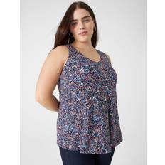 Florals Tank Tops Lane Bryant Swing V-Neck Mia Floral