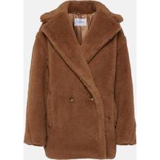 Max Mara Alpaca-Blend Short Teddy Coat - Beige