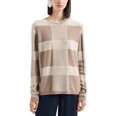 Emporio Armani Beige Tops Emporio Armani Checkered Sweater -