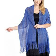 Accessories CN Sold by: Huanyou Co. Ltd, Women Elegant Evening Party Dresses Shawls Sparkling Shawls Blue