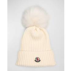 Moncler Kinderbekleidung Moncler Enfant Girls Ivory Wool Pom-Pom Hat