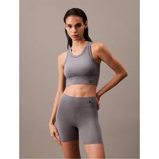 Elastane/Lycra/Spandex Nightgowns Calvin Klein Women's Naturals Flex Fit Sleep Short Grey