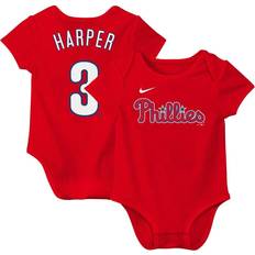 Nike Bodysuits Nike Baby Boys and Girls Bryce Harper Red Philadelphia Phillies Fuse Number Bodysuit Red