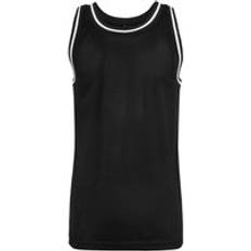 Build Your Brand Mesh Tank Top Black