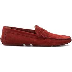 Bally Men Shoes Bally Elegant Bordeaux Leather Loafers for Men EU42/US9