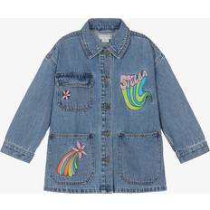 Organic Cotton Jackets Children's Clothing Stella McCartney Kids Girls Blue Denim Embroidered Jacket 10 year