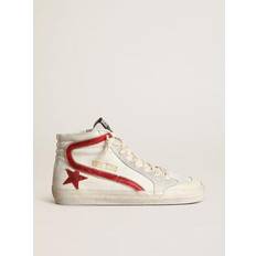 GOLDEN GOOSE Slippers & Sandals GOLDEN GOOSE Slide With Red Laminated Leather Star And Flash, Woman