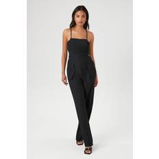 Forever 21 Women Jumpsuits & Overalls Forever 21 Women's Crisscross Cami Straight-Leg Jumpsuit in Black