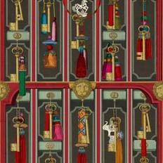 Wallpapers Mind the Gap Grand Suite Keys Wallpaper MINDTHEGAP, Roll Anthracite