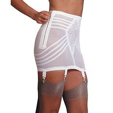 Nylon Girdles Rago Style 1361 Open Bottom Girdle Firm Shaping, White, 3X