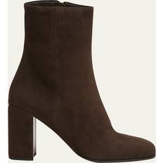 Prada Ankle Boots Prada Suede Block-Heel Ankle Boots MORO 11.5B 41.5EU
