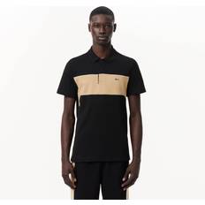 Lacoste Polo Shirts Lacoste Men's Colour Block Polo Shirt Black/Beige 38/Regular