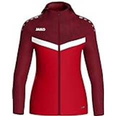 44 - Unisex Jacken JAKO Damen Kapuzenjacke Iconic, rot/weinrot