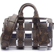 Louis Vuitton Keepall 25 Monogram Chess Handbag Brown Clear, Men's one size