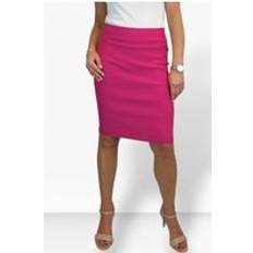 Stretch Bodycon Pencil Skirt Fuchsia